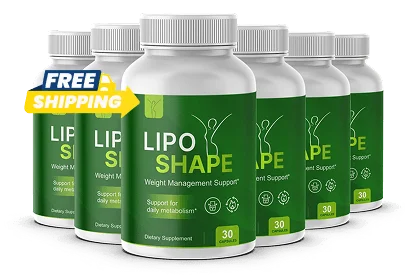 LipoShape 6 bottle value package for an extended natural metabolic and healthy weight wellness routine